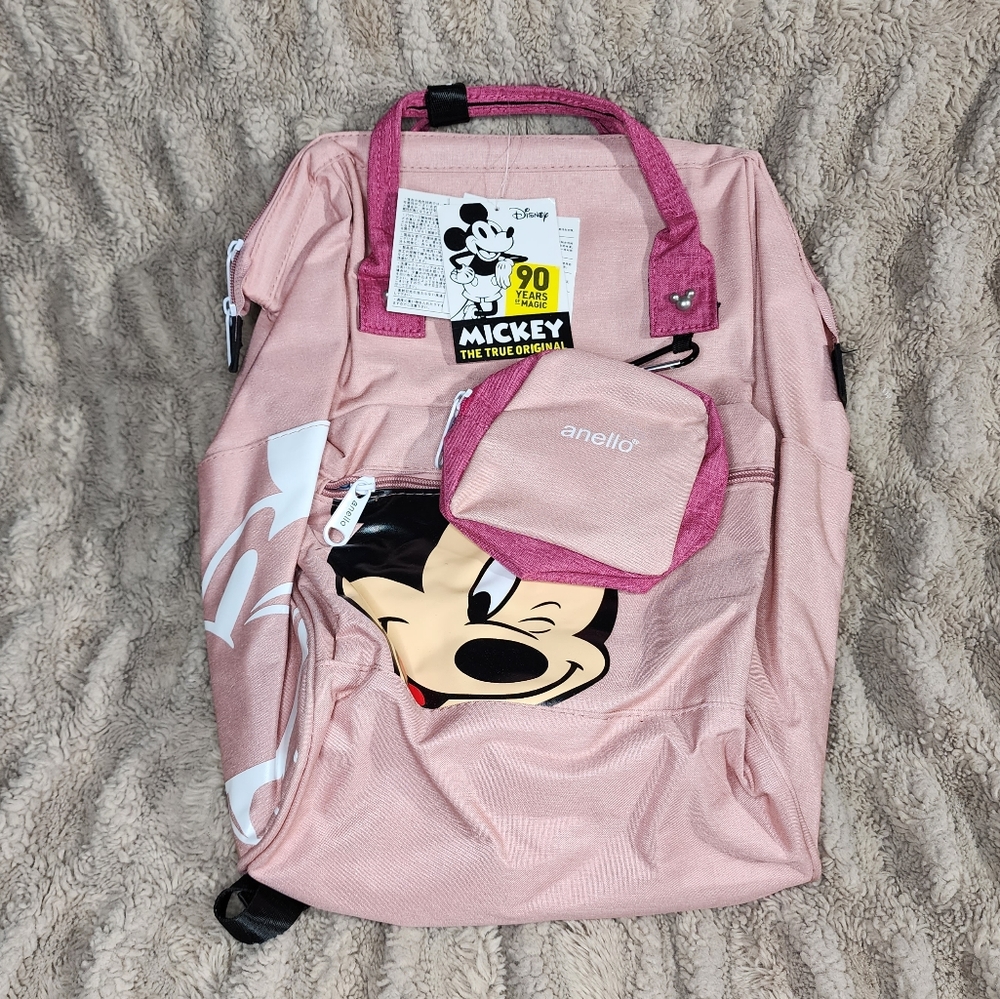 ANELLO Mickey Mouse Backpack with Coin Pouch - Picture 2 of 7